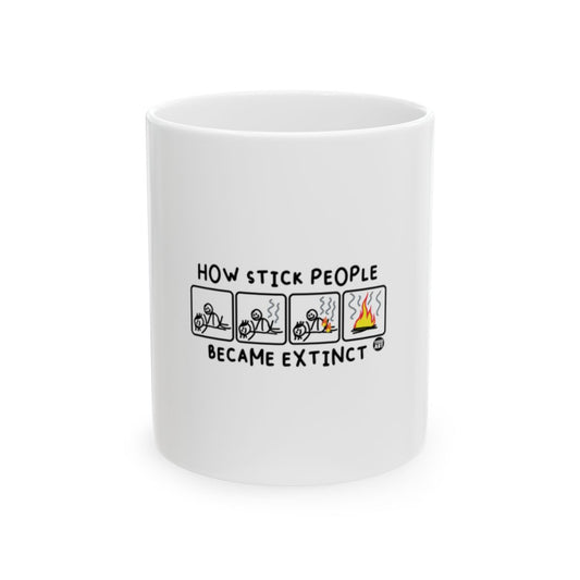 How Stick People Became Extinct Coffee Mug