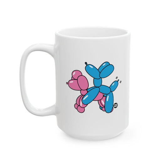 Playful Balloon Animal Illustration on Mug