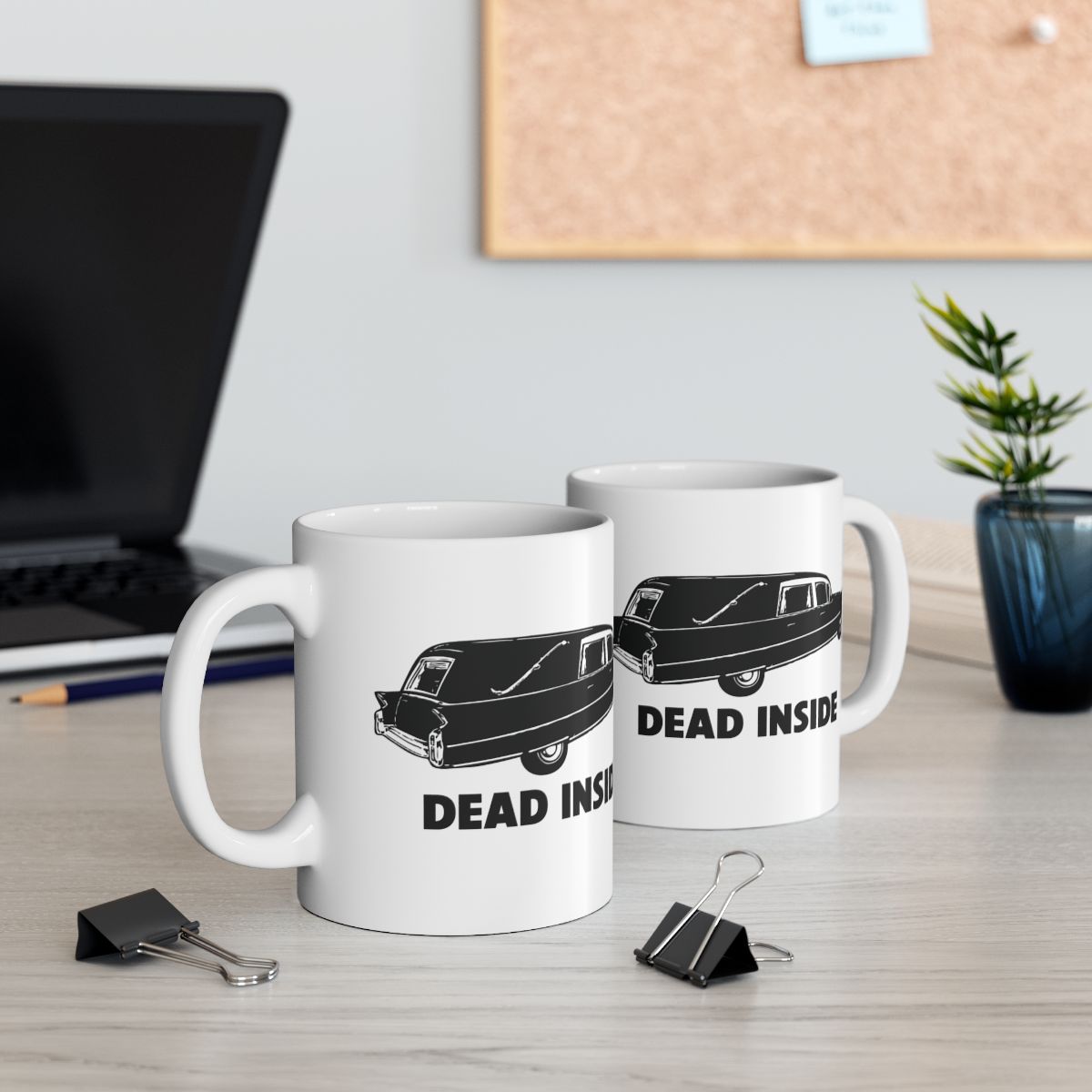 Dead Inside Car Graphic Mug for Fun and Unique Gift