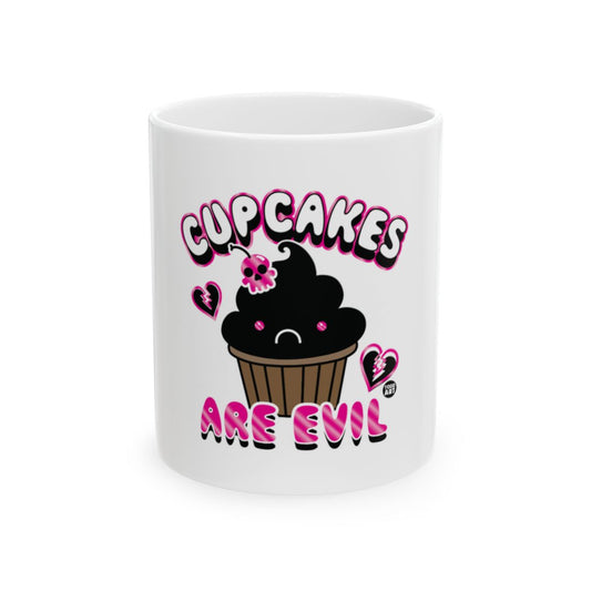 Cupcakes Are Evil Cute Skull Design Coffee Mug