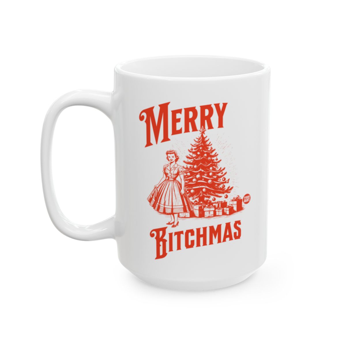 Merry Bitchmas Christmas Tree Mug Holiday Gift Idea