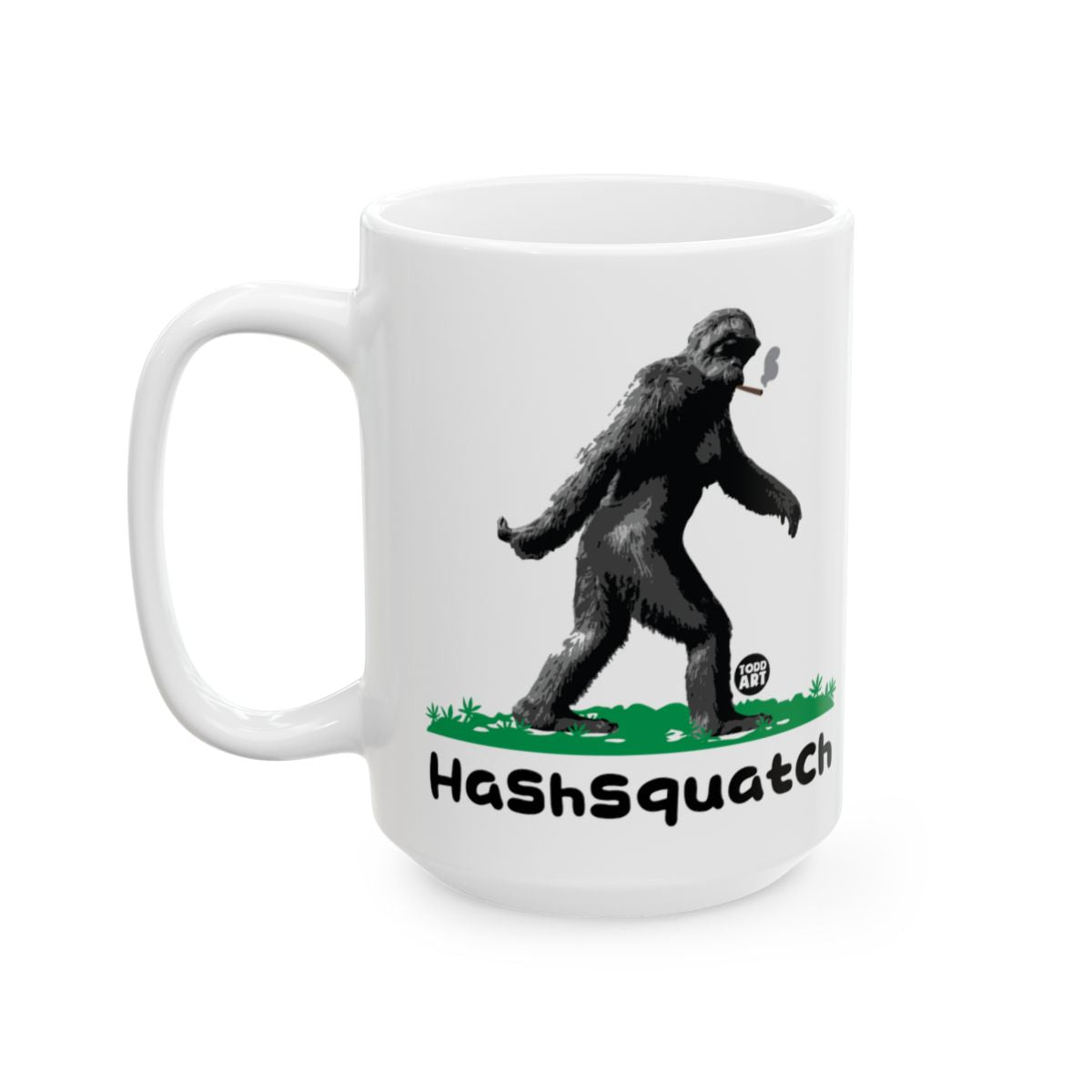 HashSquatch Bigfoot Smoking Novelty Coffee Mug