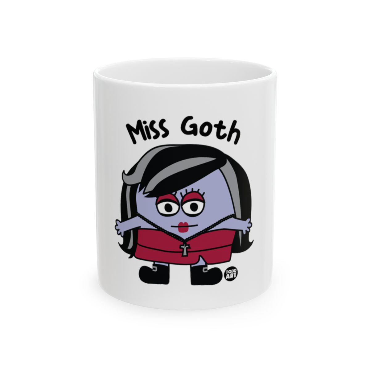 Miss Goth character design mug