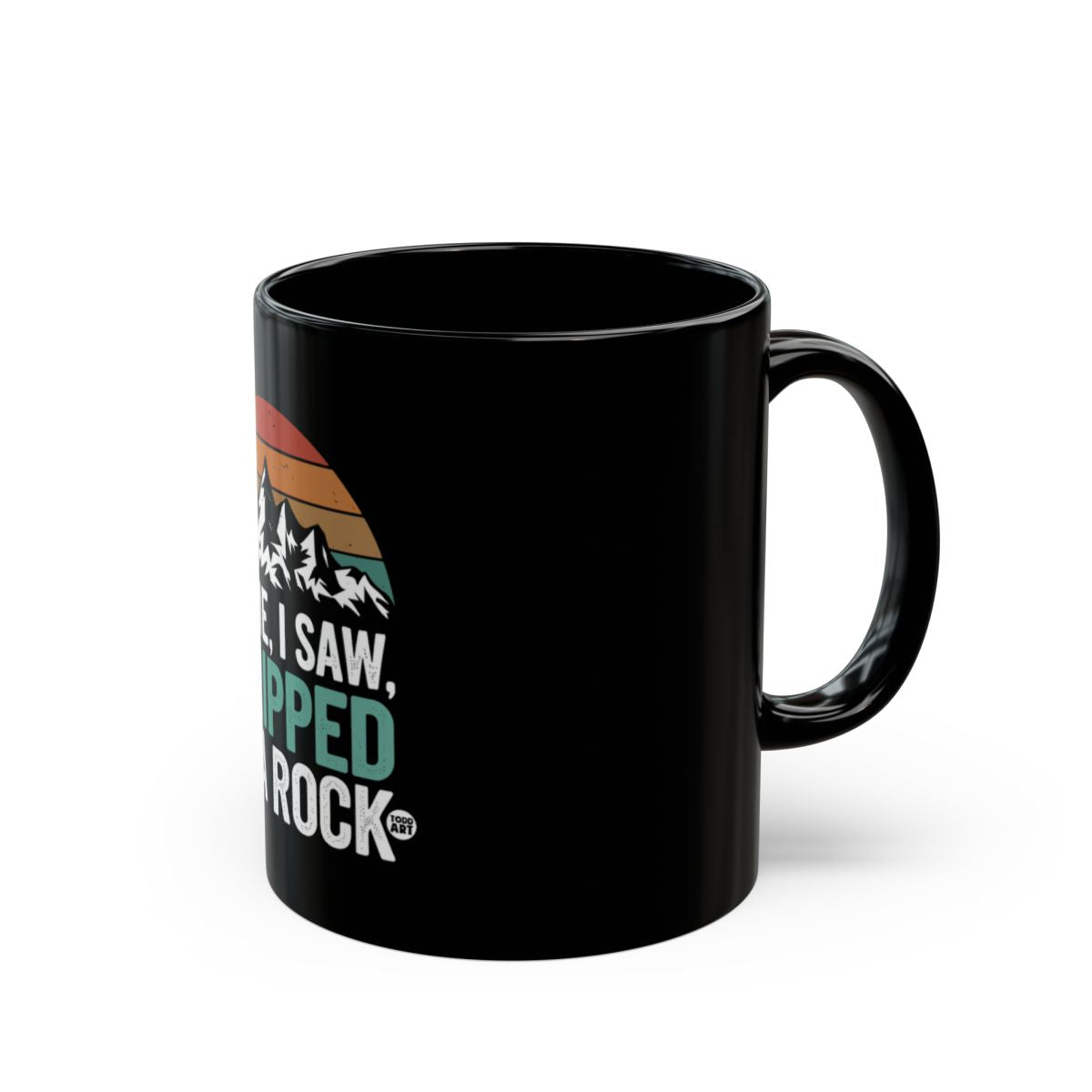 Adventure Mug with I Saw I Topped I Rock Design