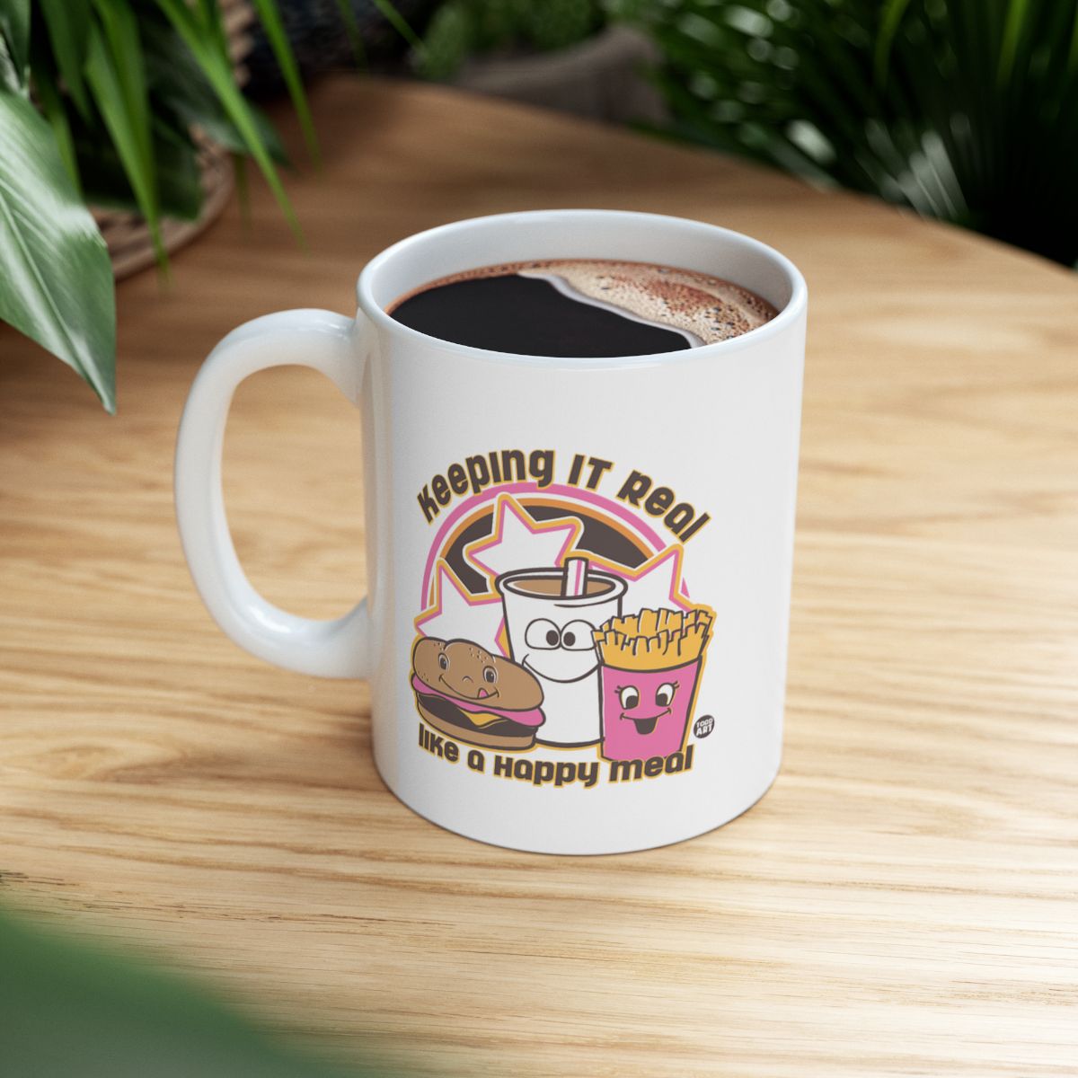 Keeping It Real Like a Happy Meal Coffee Mug