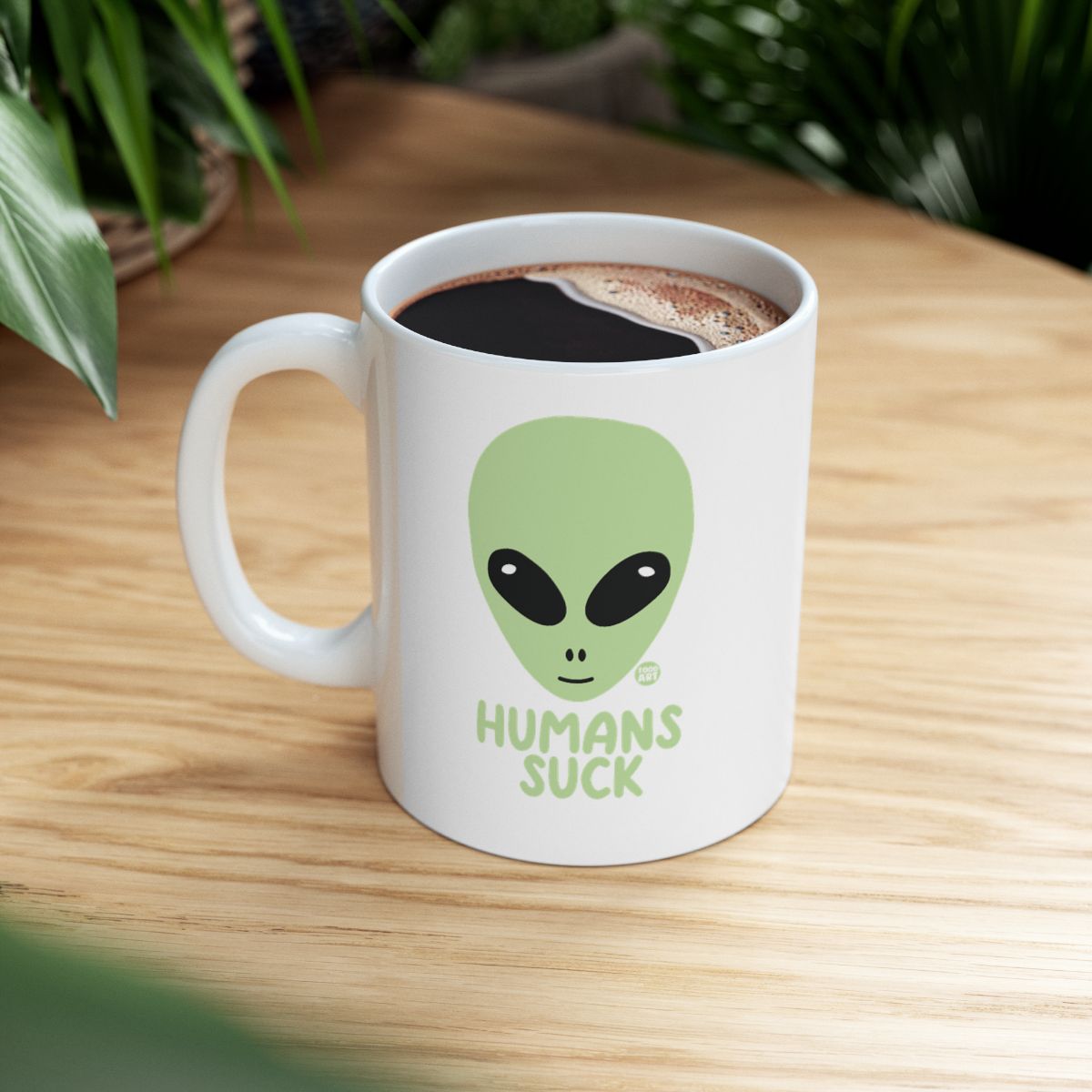 Alien Face Humans Suck Ceramic Mug product