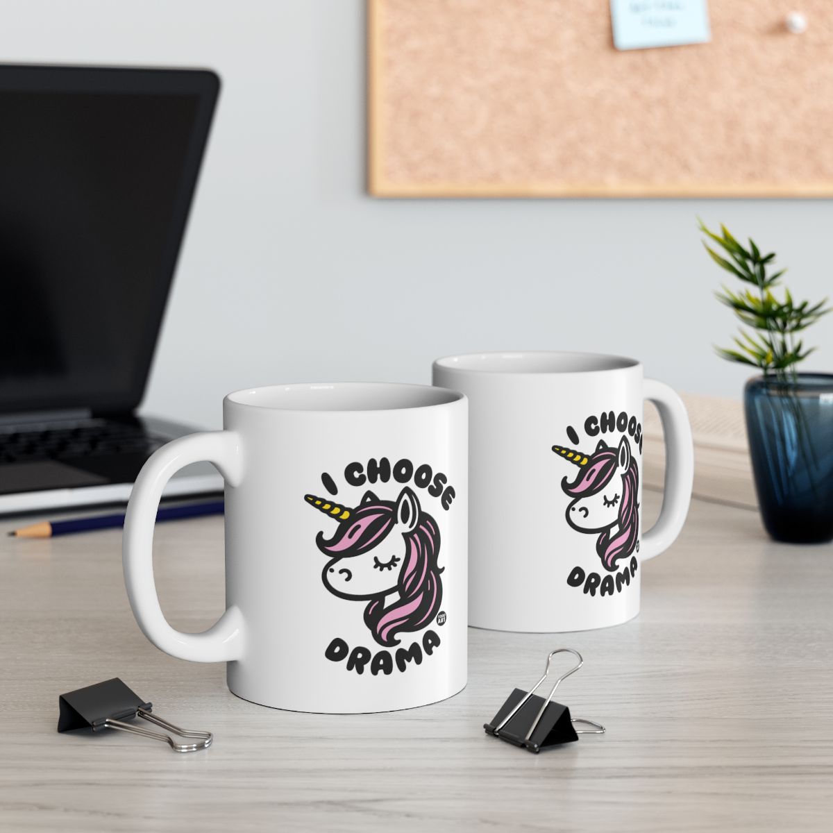 I Choose Drama Unicorn Mug Perfect Coffee Cup