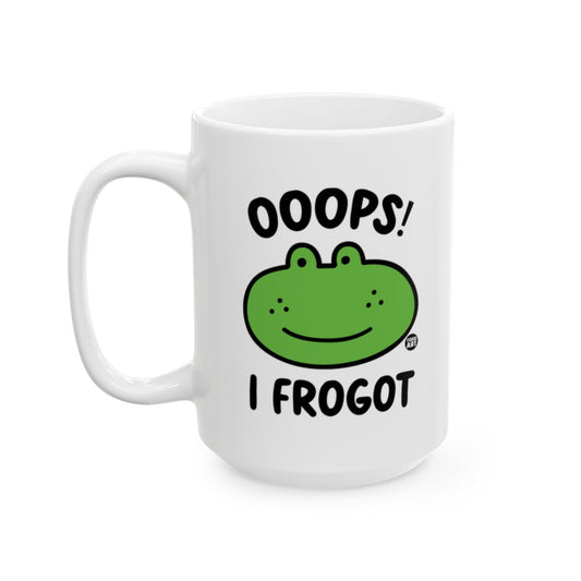 Oooops I Frogot Funny Frog Mug for Coffee or Tea Drinkers