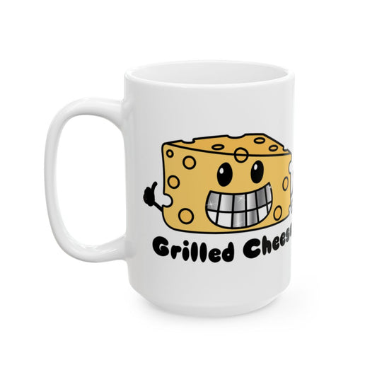 Grilled Cheese Smiling Cartoon Mug Perfect for Breakfast