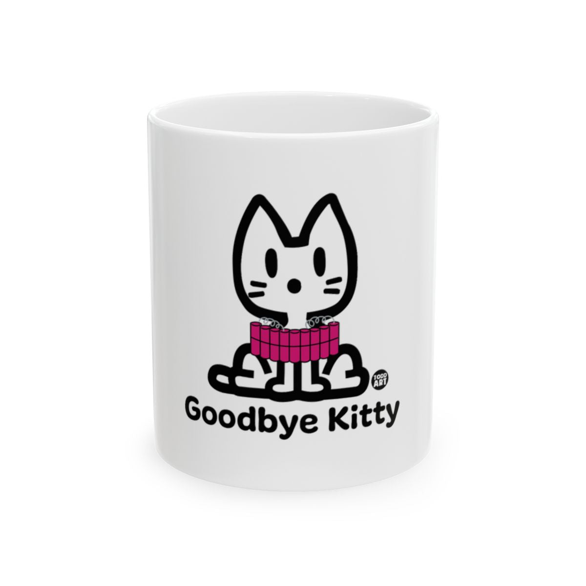 Goodbye Kitty with Pink Collar Mug