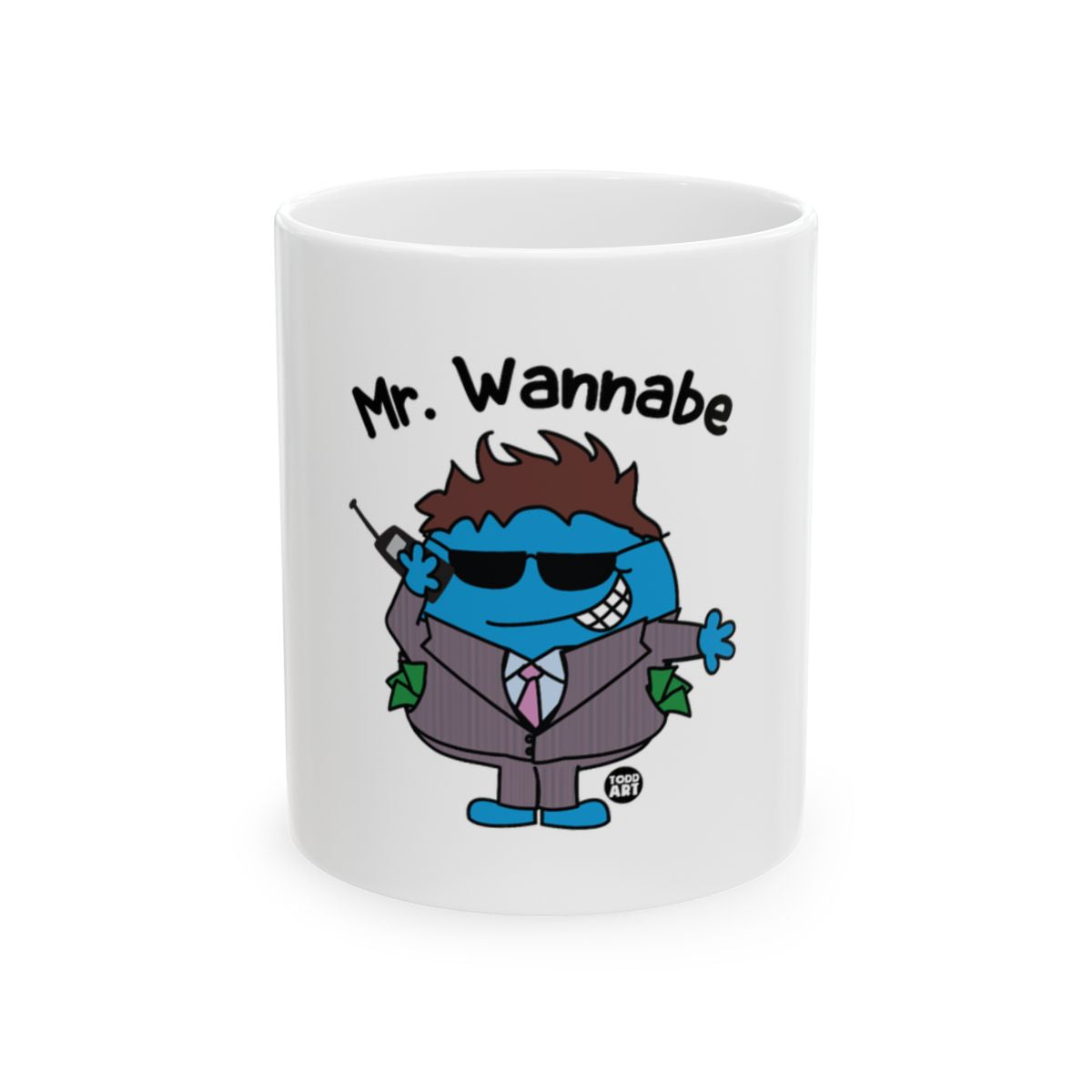 Mr. Wannabe Cartoon Character Coffee Mug