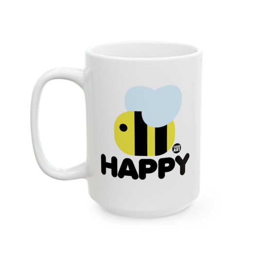 Cute Happy Bee Mug with Heart Design for Coffee Tea