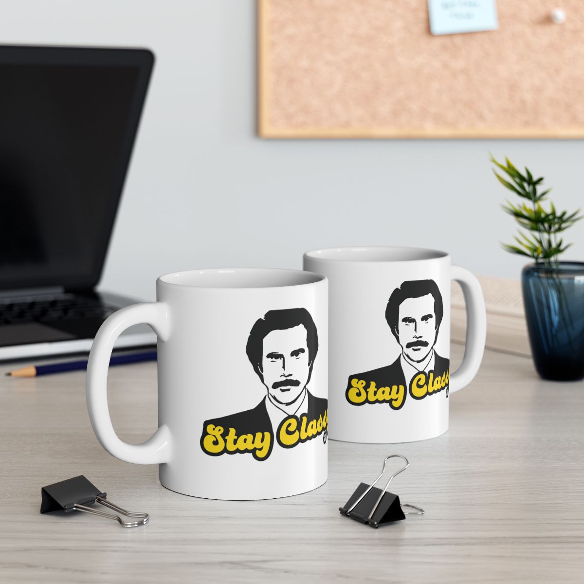 Stay Classy Ceramic Office Mug Set for Desk Decor