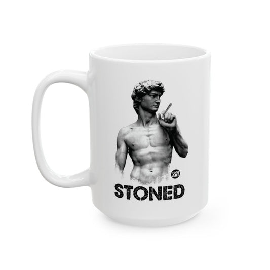 Michelangelo's David Stoned Image Large Mug