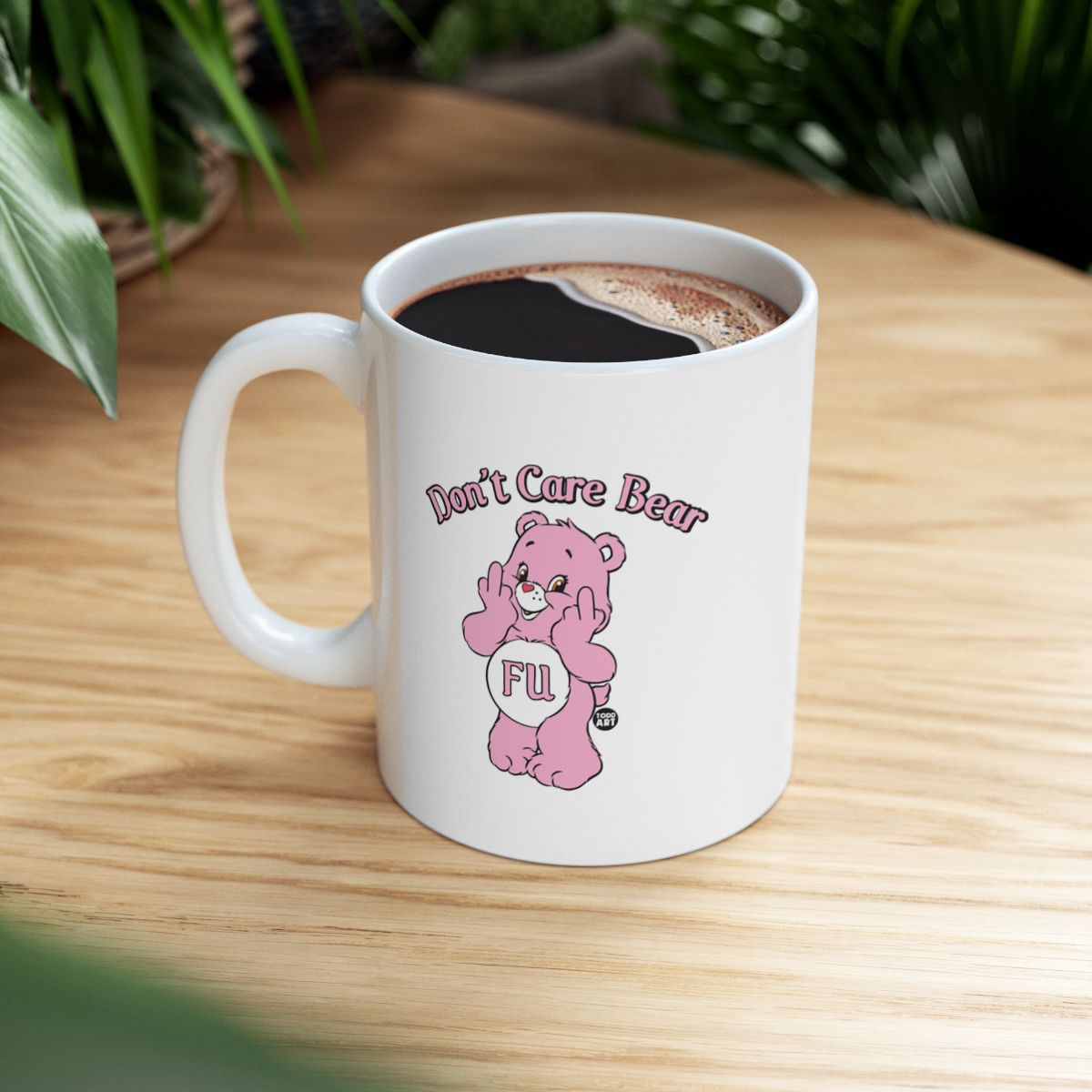 Don't Care Bear FU Mug for a Fun Coffee Experience