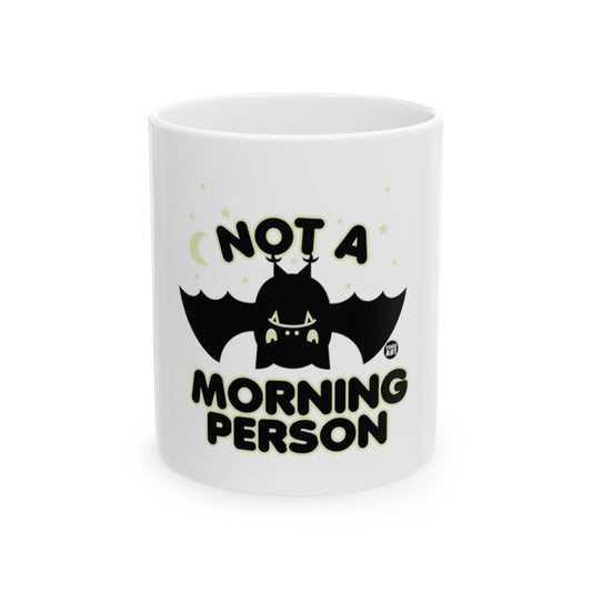 Not a Morning Person Bat Themed Coffee Mug