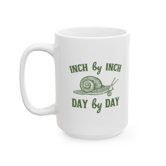Inch by Inch Day by Day Snail Inspiration Mug