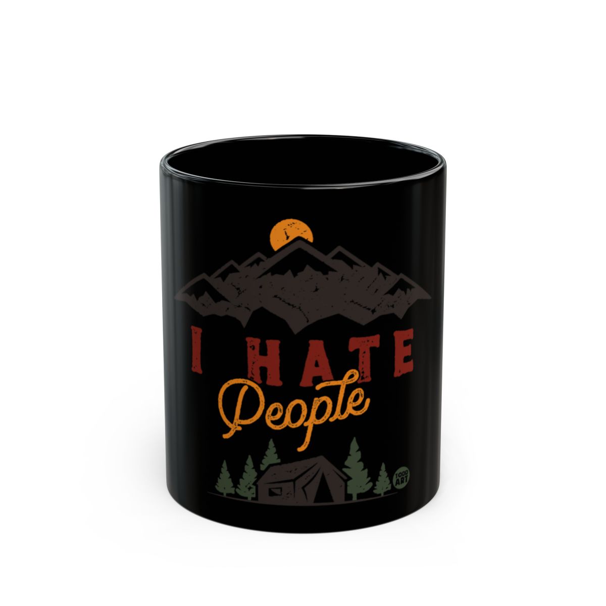I Hate People Camping Mountains Design Mug