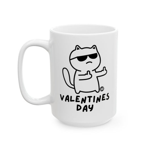 Cool Cat Design Valentines Day Mug for Fun Lovers