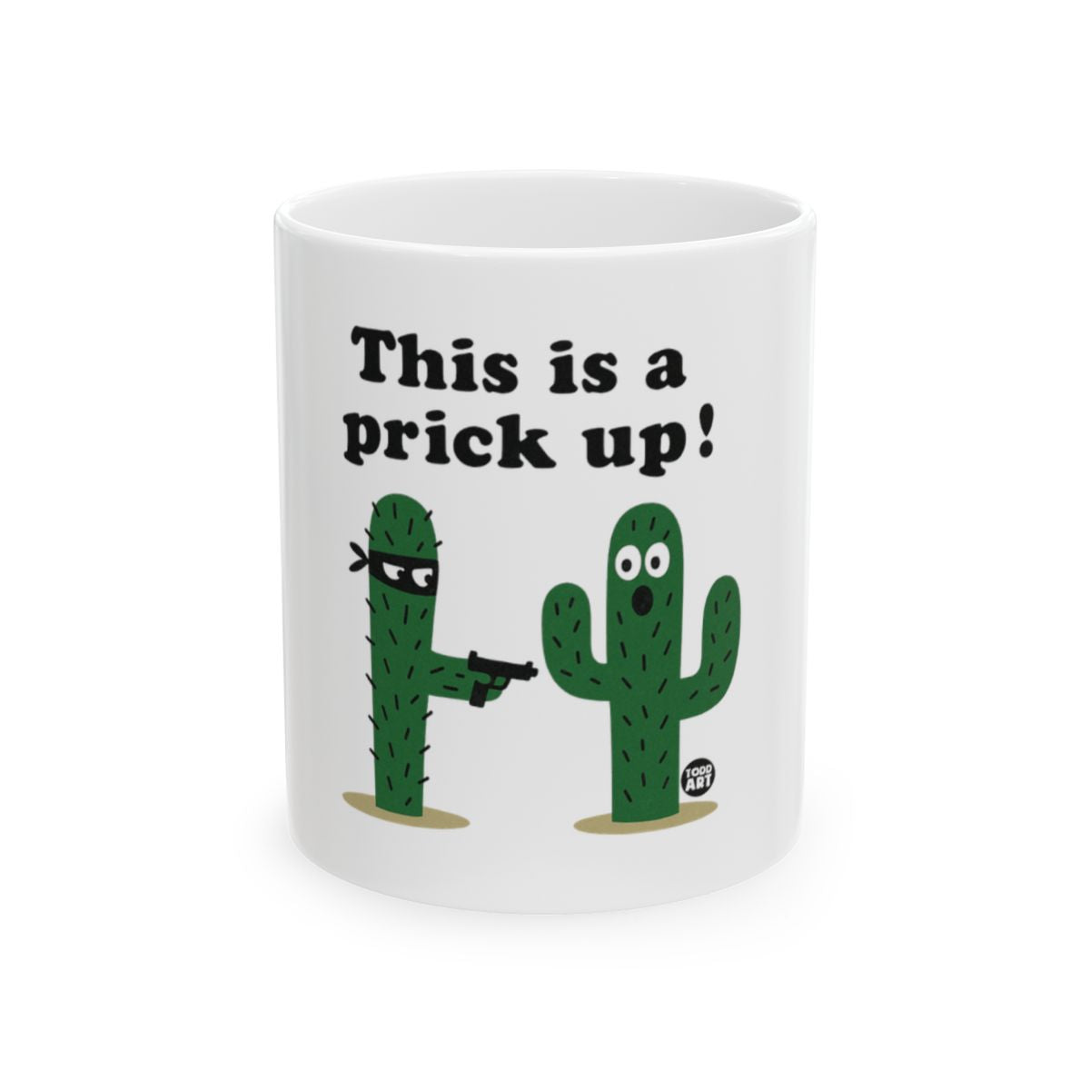 This is a prick up cactus themed mug product