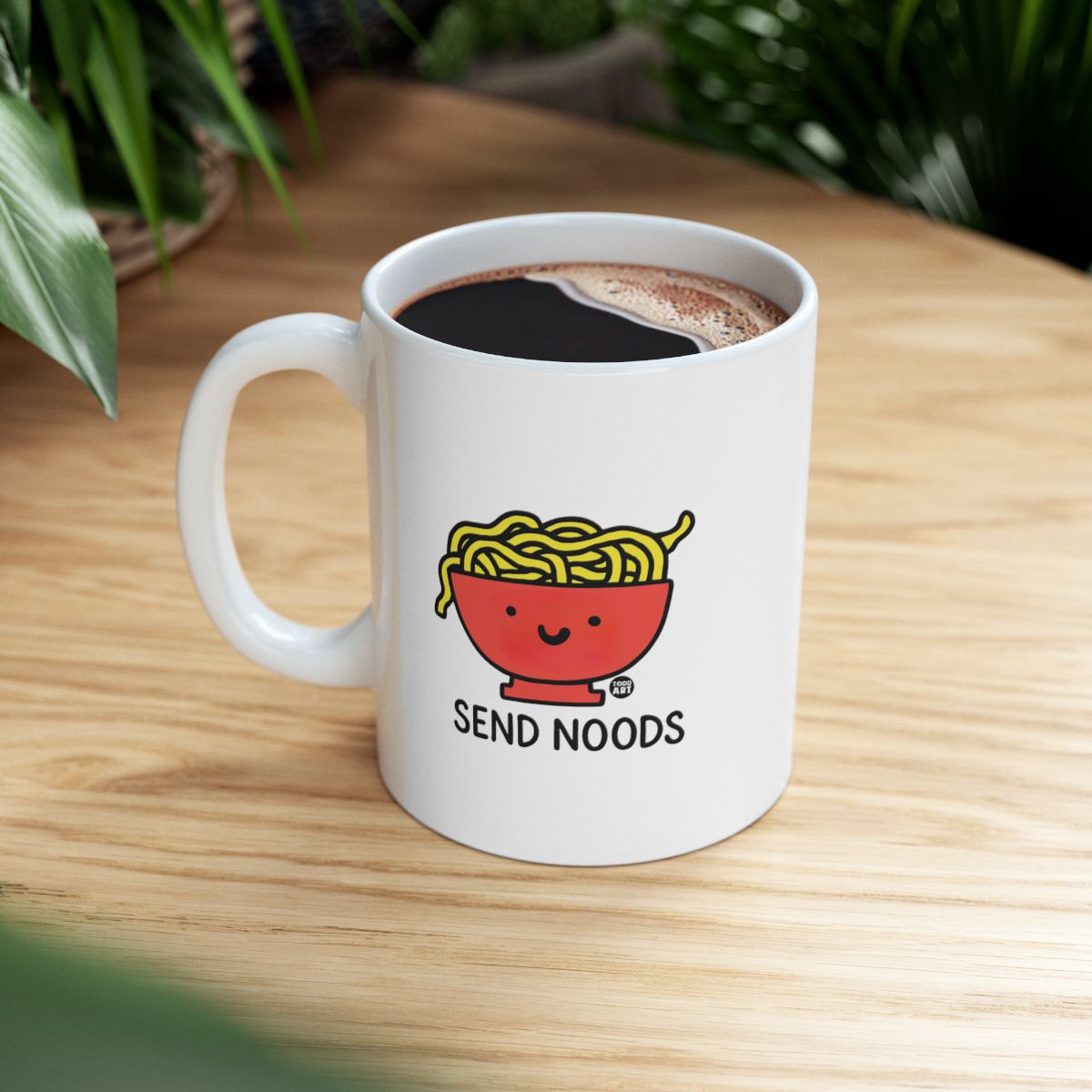 Send Noods Cute Ramen Bowl Mug Fun Coffee Tea Cup