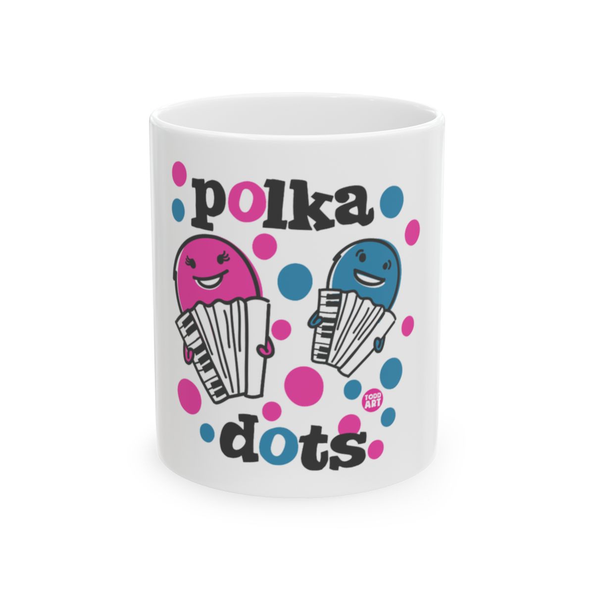 Polka Dots Design Cute Musical Artwork Mug