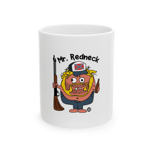 Mr. Redneck Character Holding Gun illustration cup