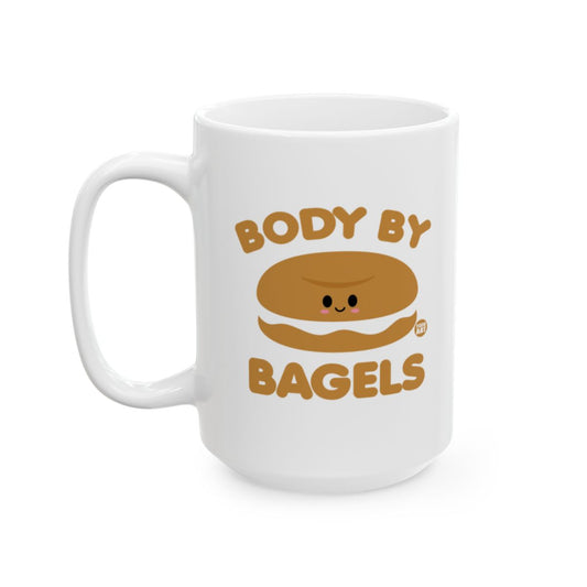 Body By Bagels Cute Fun Mug Beverage Holder
