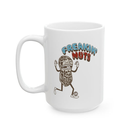 Freakin' Nuts Mug Fun Illustrated Design Coffee Cup