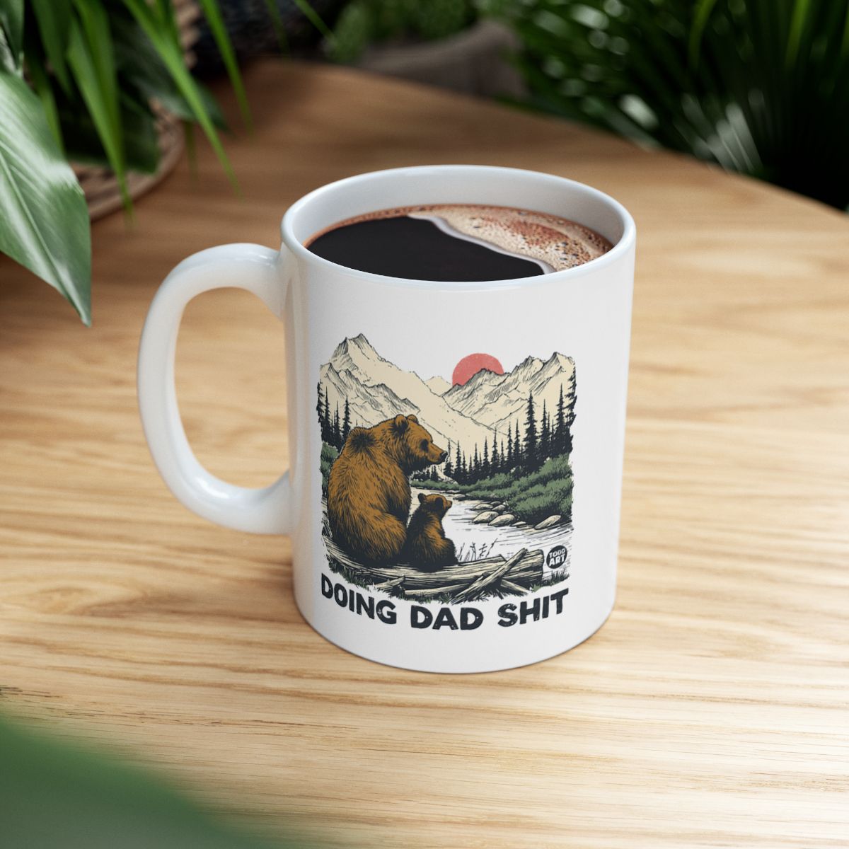 Doing Dad Shit Bear Mug Perfect for Fathers