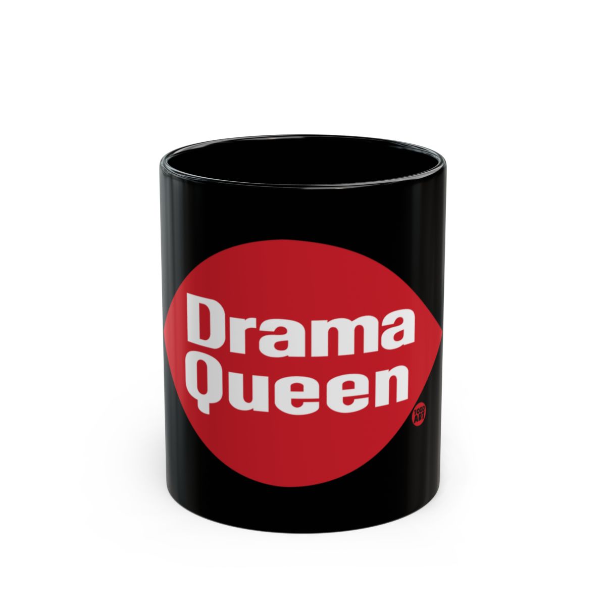 Drama Queen Red and Black Graphic Print Mug