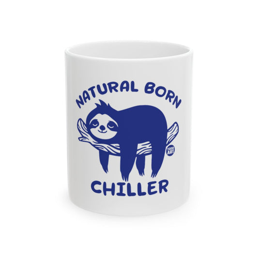 Natural Born Chiller Sloth Design Mug Perfect for Relaxing