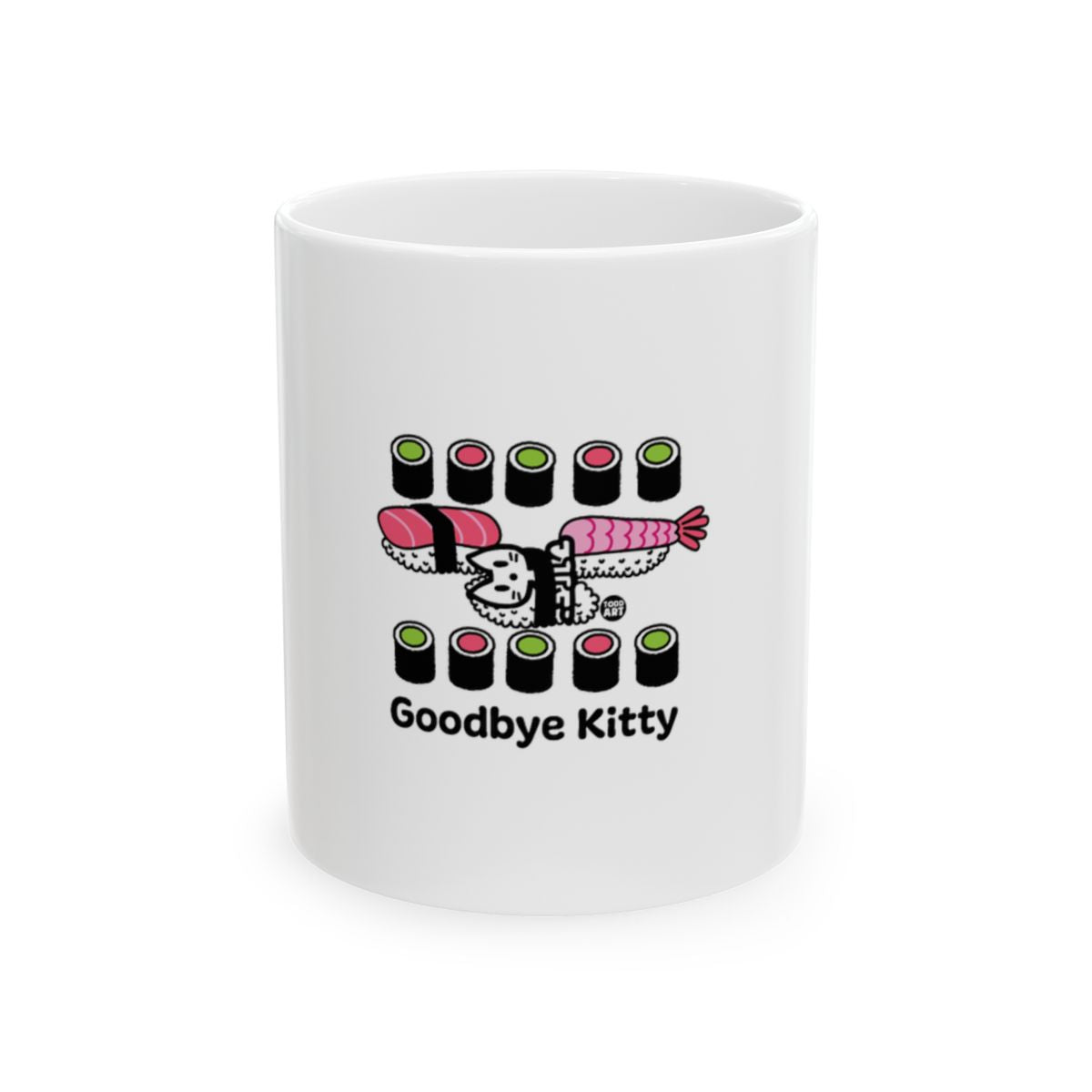 Goodbye Kitty Sushi Design Ceramic Coffee Mug