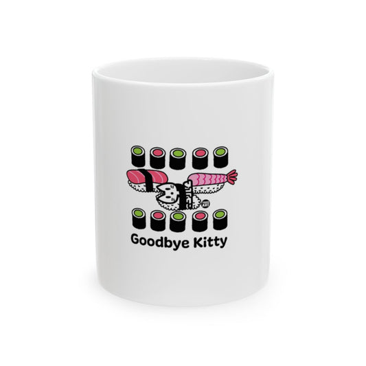 Goodbye Kitty Sushi Design Ceramic Coffee Mug