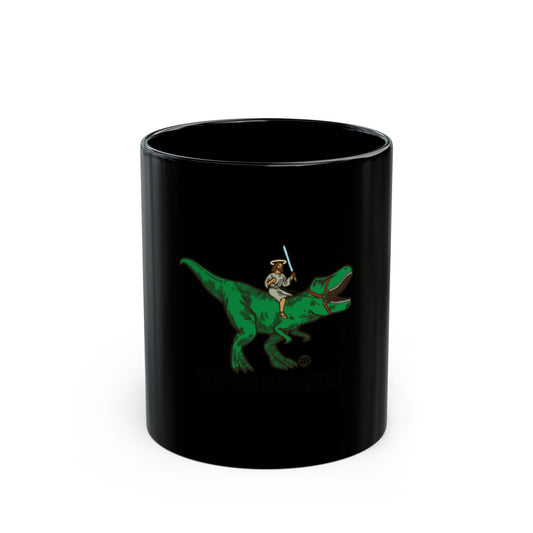 Funny Dinosaur Cowboy Mug Perfect for Coffee Lovers
