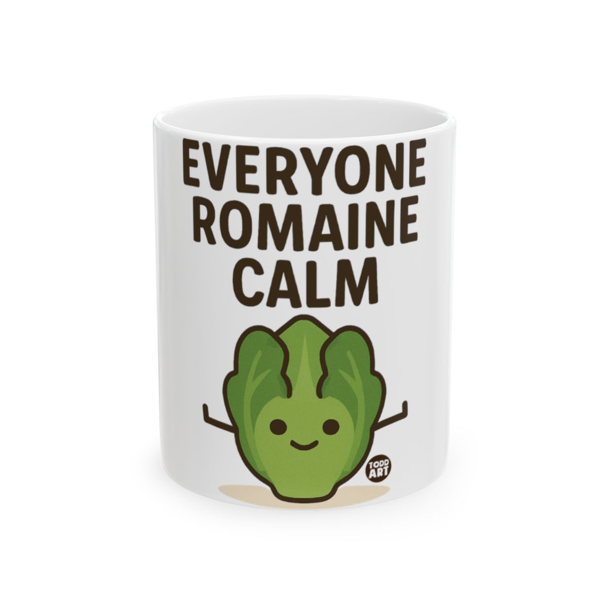Everyone Romaine Calm Cute Lettuce Design Mug