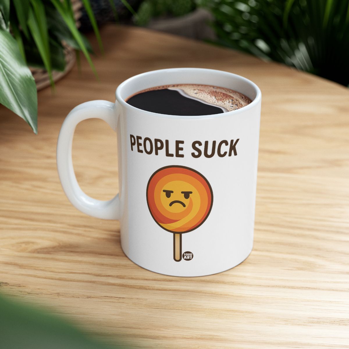 People Suck Funny Emoticon Coffee Mug for Mornings