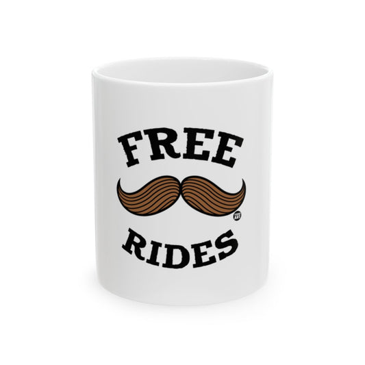 Free Rides Mustache Design Mugен