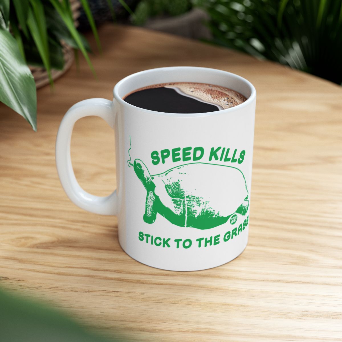 Speed Kills Stick to the Grass Coffee Mug