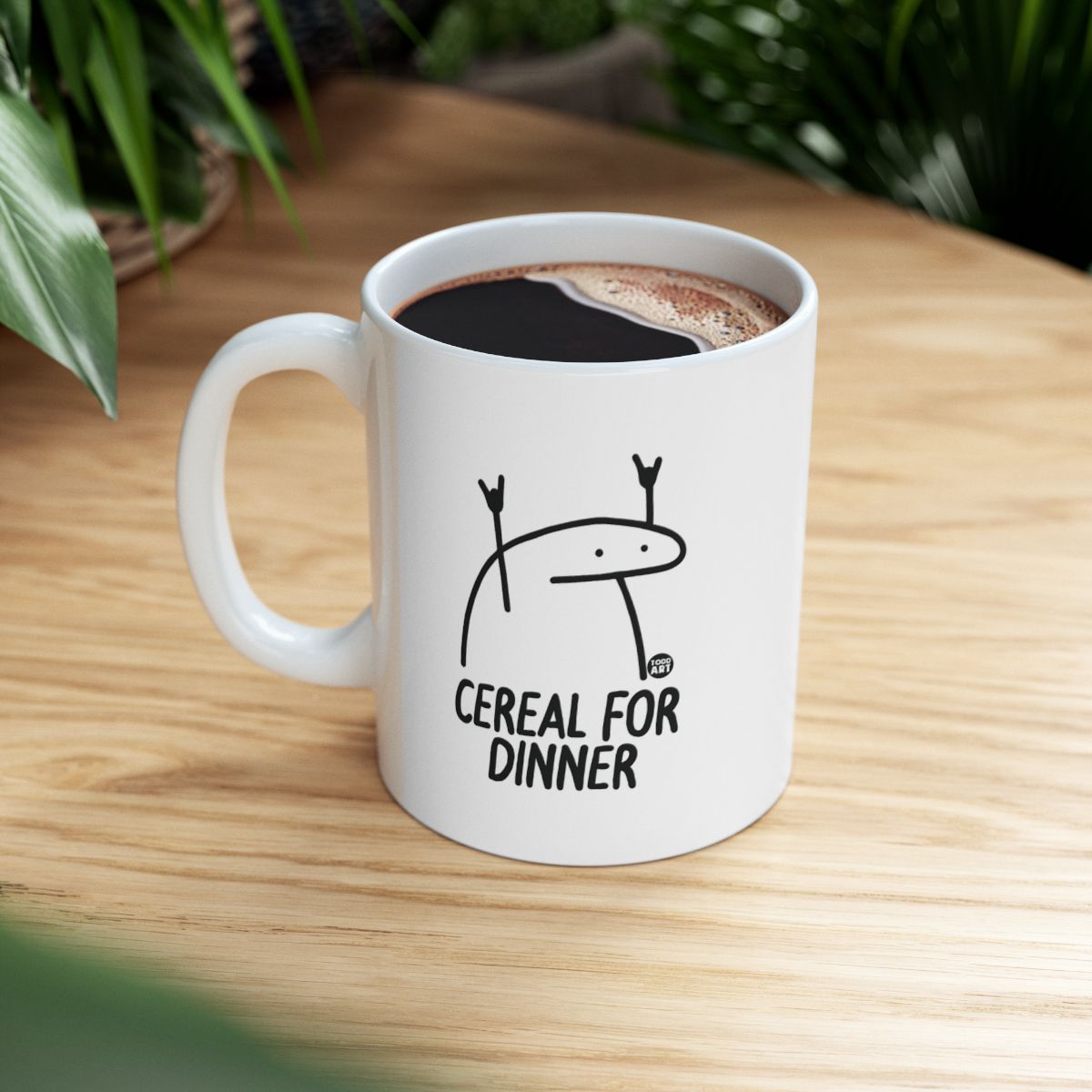 Fun Cereal For Dinner Mug for Hot Beverages Printing