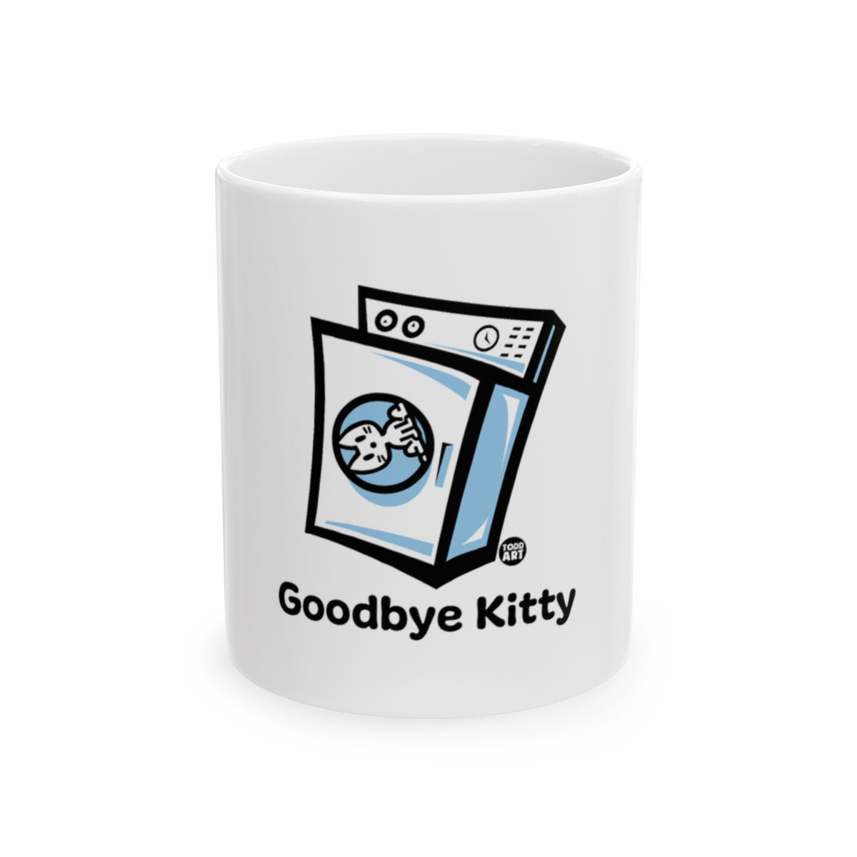 Goodbye Kitty Washing Machine Graphic Mug