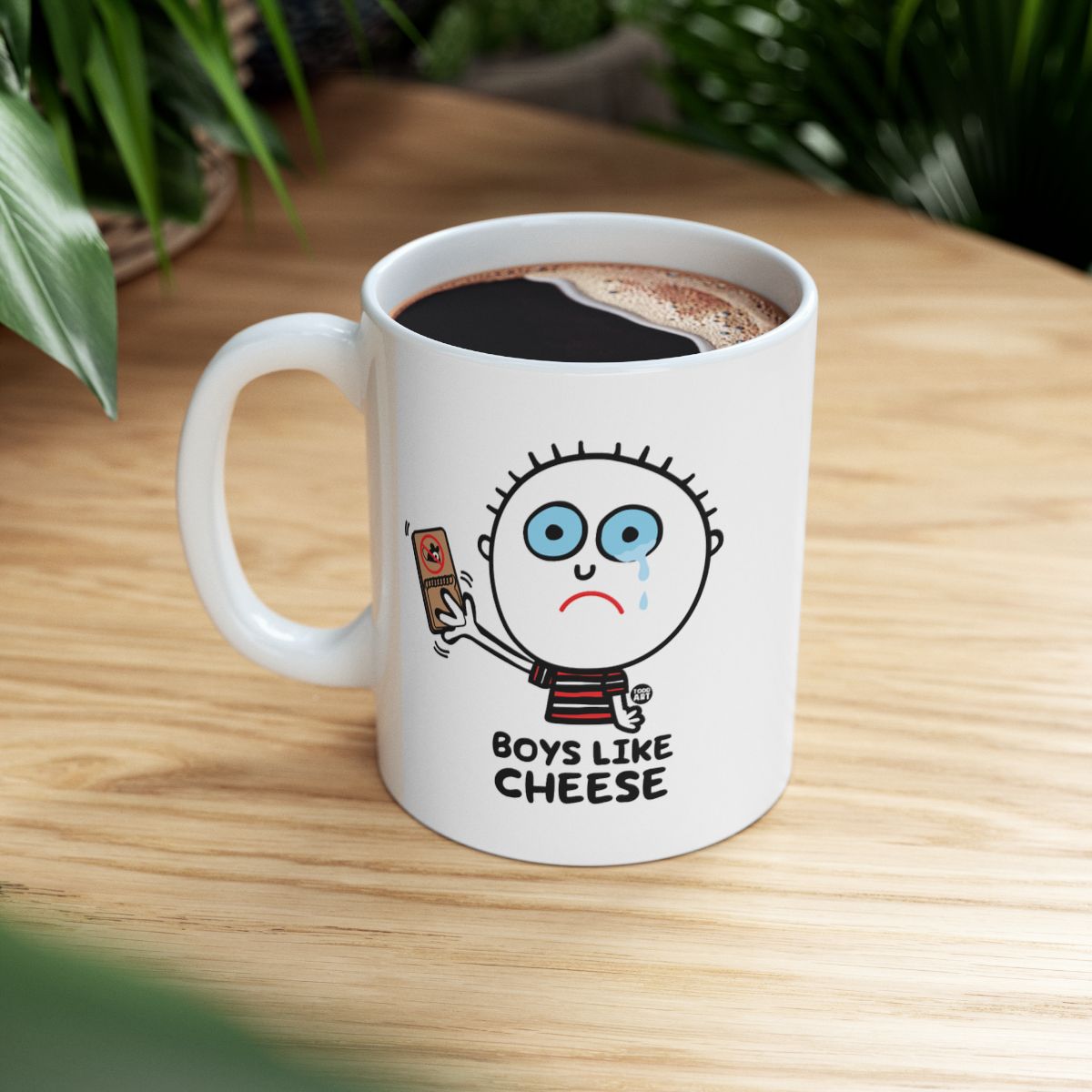 Boys Like Cheese Coffee Mug Fun and Quirky Design