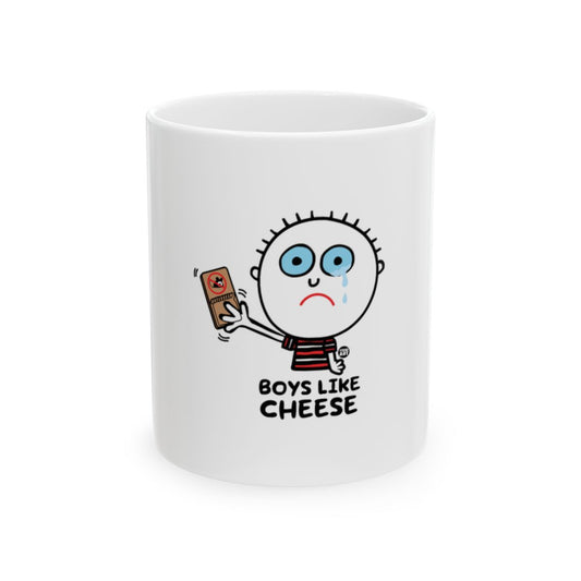 Boys Like Cheese Funny Cartoon Graphic product