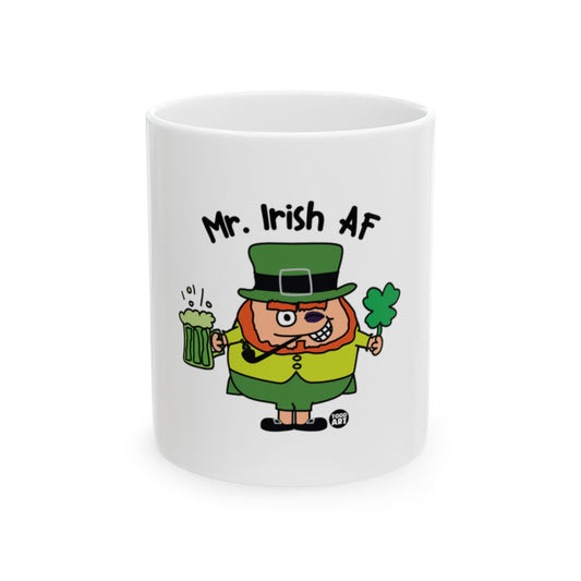 Funny Irish AF Drinking Leprechaun Character Mug