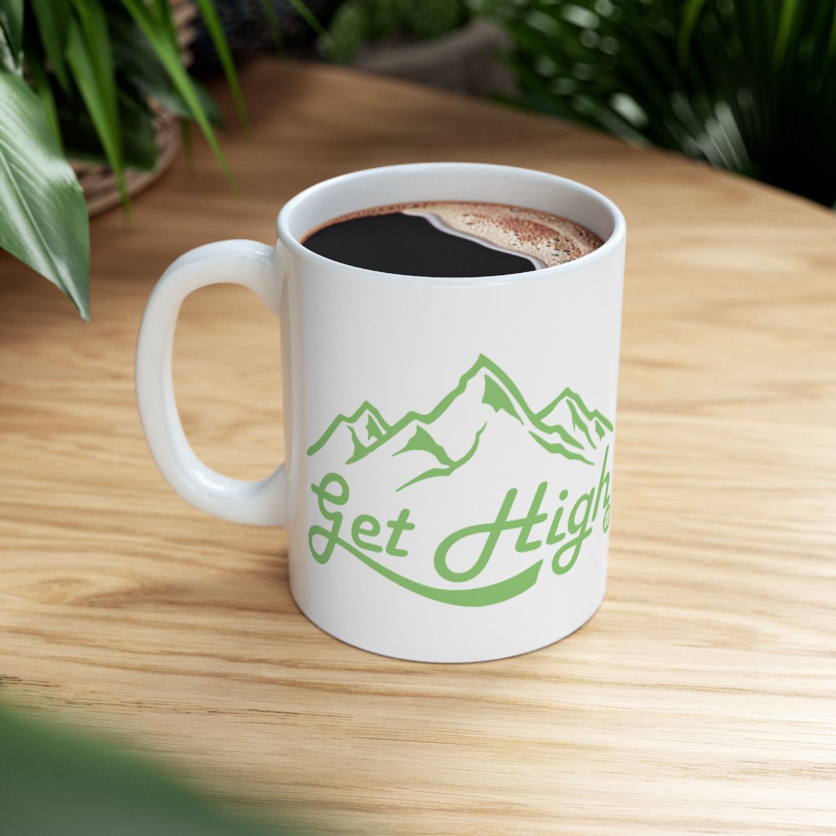 Get High with Mountain Design Coffee Mug