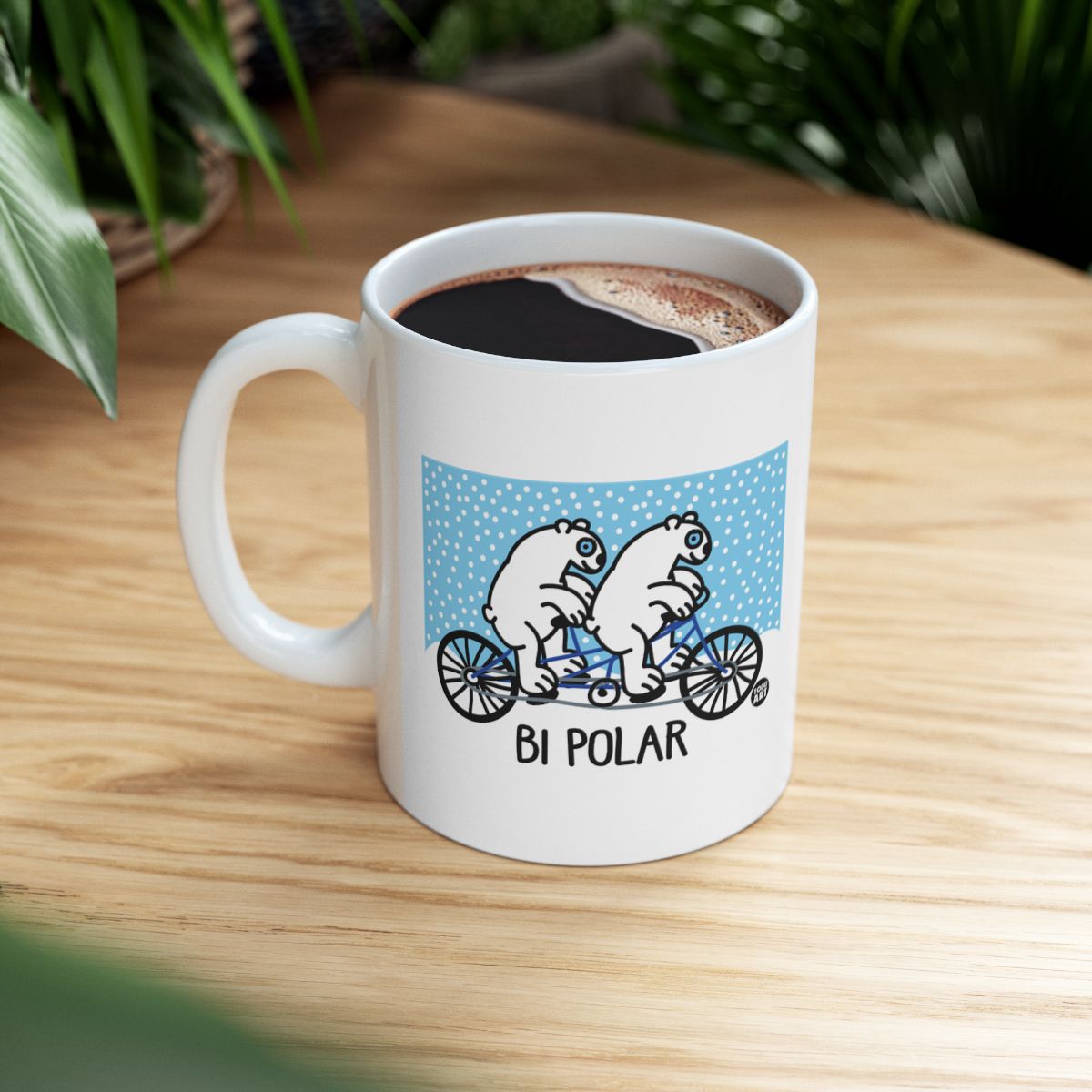 Polar Bears on Bicycle BI Polar Coffee Mug