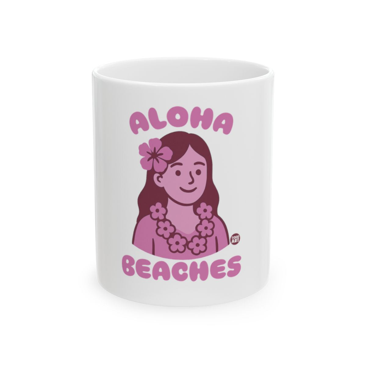 Aloha Beaches Cute Illustrated Design Mug