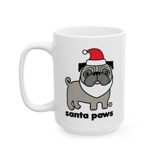 Santa Paws Cute Festive Pug Mug for Coffee Lovers