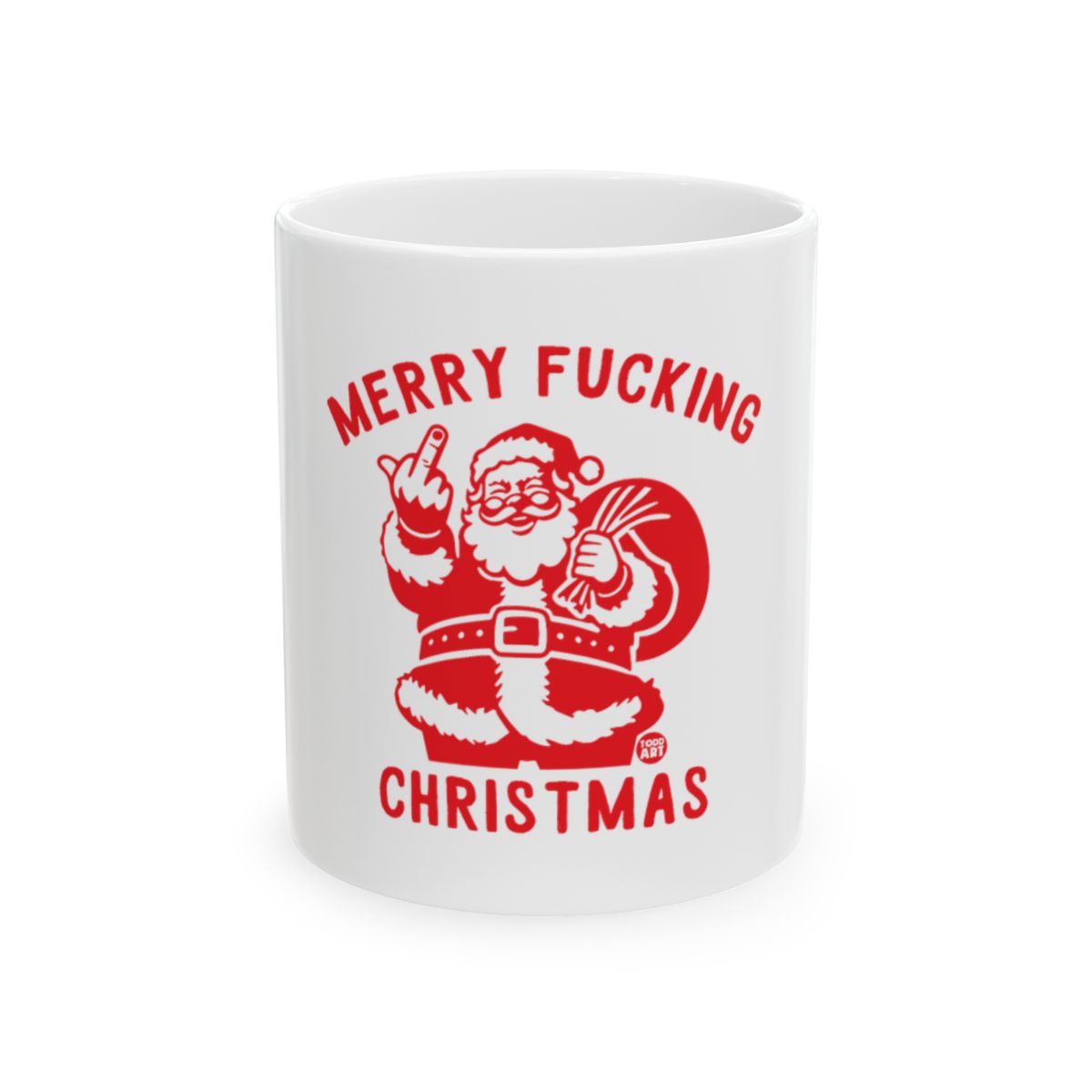 Merry Fucking Christmas Funny Santa Mug