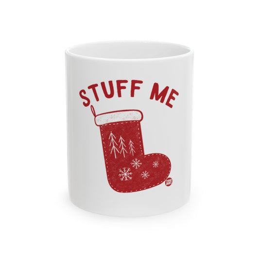 Festive Christmas Stocking Stuff Me Mug Holiday Decor